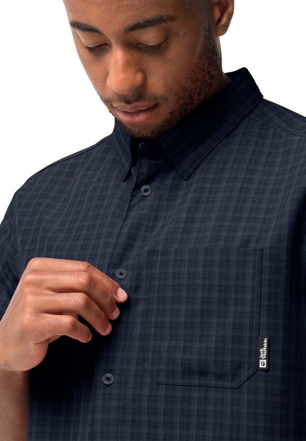 Jack Wolfskin El Dorado Overhemd Heren Donkerblauw | 86290465
