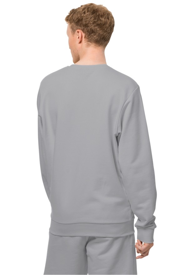 Jack Wolfskin Essential Crewneck Sweatshirts Heren Grijs | 55948162