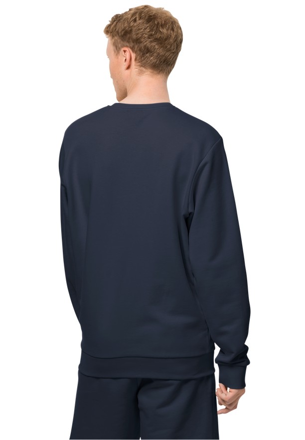 Jack Wolfskin Essential Crewneck Sweatshirts Heren Donkerblauw | 22137789