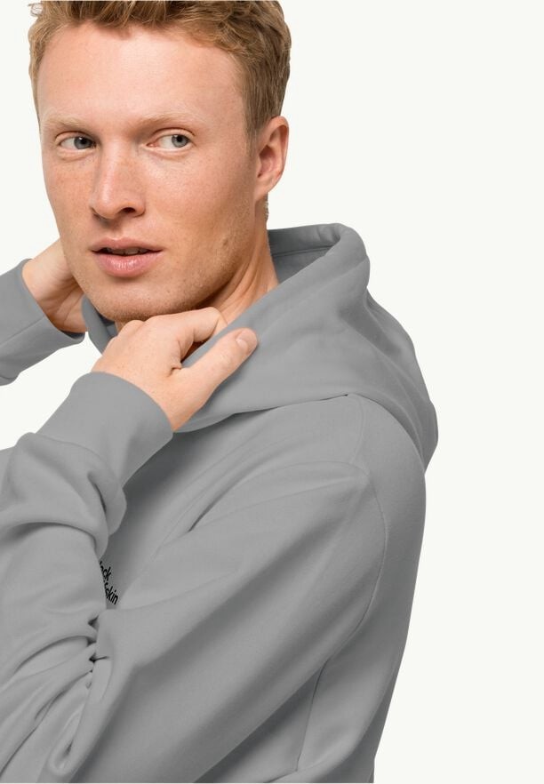 Jack Wolfskin Essential Hoodie Heren Grijs | 10874402