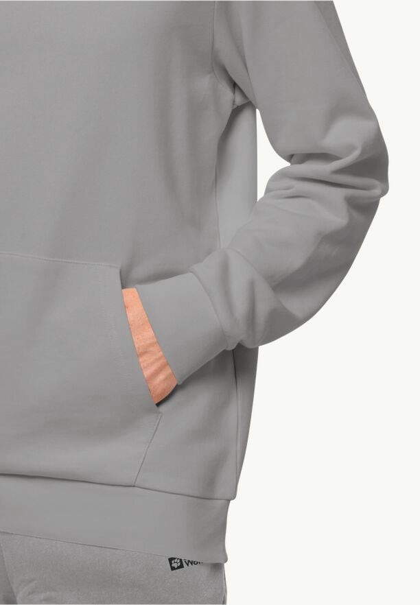Jack Wolfskin Essential Hoodie Heren Grijs | 10874402