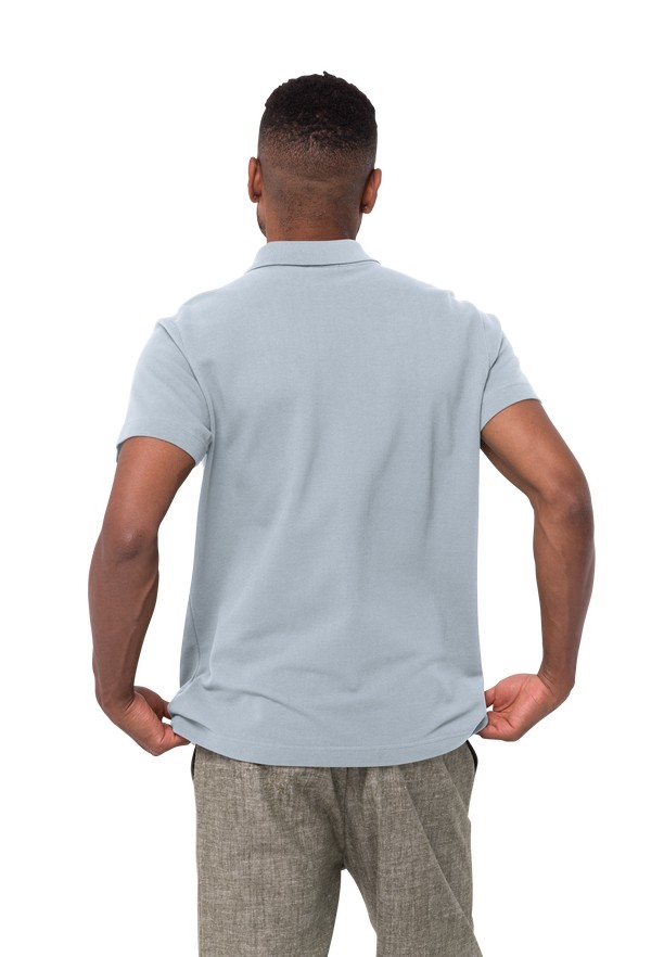 Jack Wolfskin Essential Poloshirt Heren Blauw | 19391391