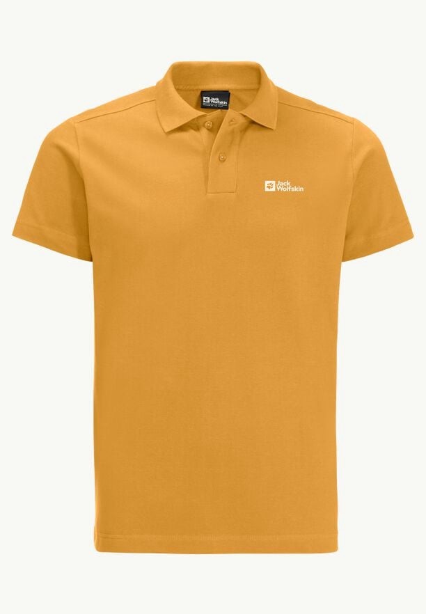 Jack Wolfskin Essential Poloshirt Heren Geel | 95383416