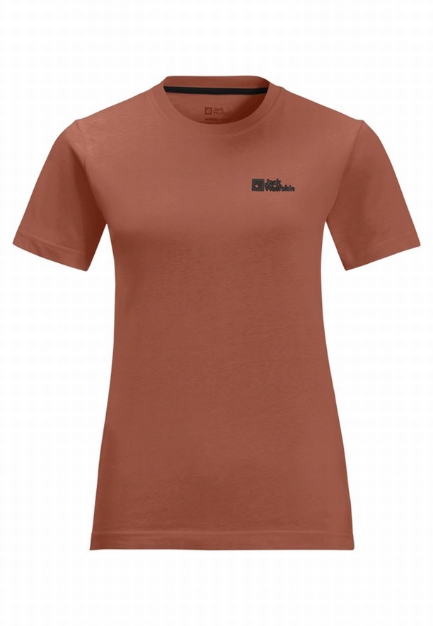 Jack Wolfskin Essential T-shirts Dames Rood | 78891698