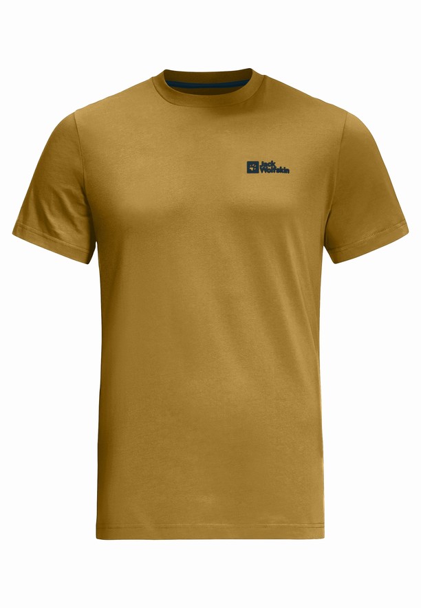 Jack Wolfskin Essential T-shirts Heren Geel | 23705616