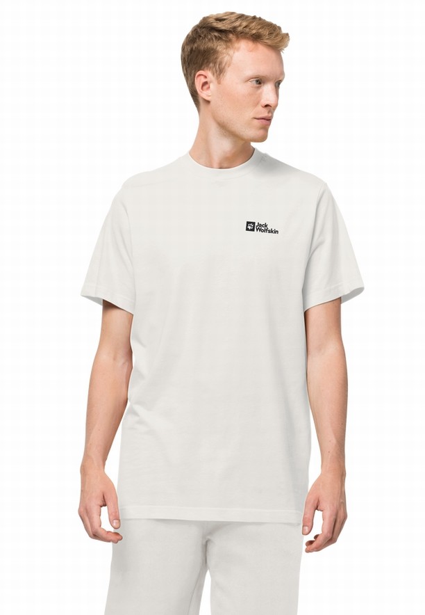 Jack Wolfskin Essential T-shirts Heren Wit | 97887048