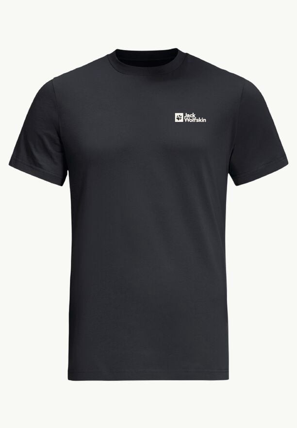 Jack Wolfskin Essential T-shirts Heren Zwart | 50102909