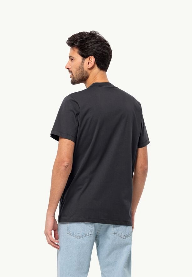 Jack Wolfskin Essential T-shirts Heren Zwart | 50102909