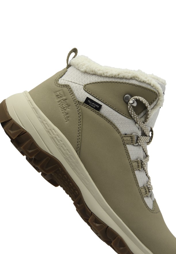 Jack Wolfskin Everquest Texapore Mid Winterschoenen Dames Olijfgroen | 17779718