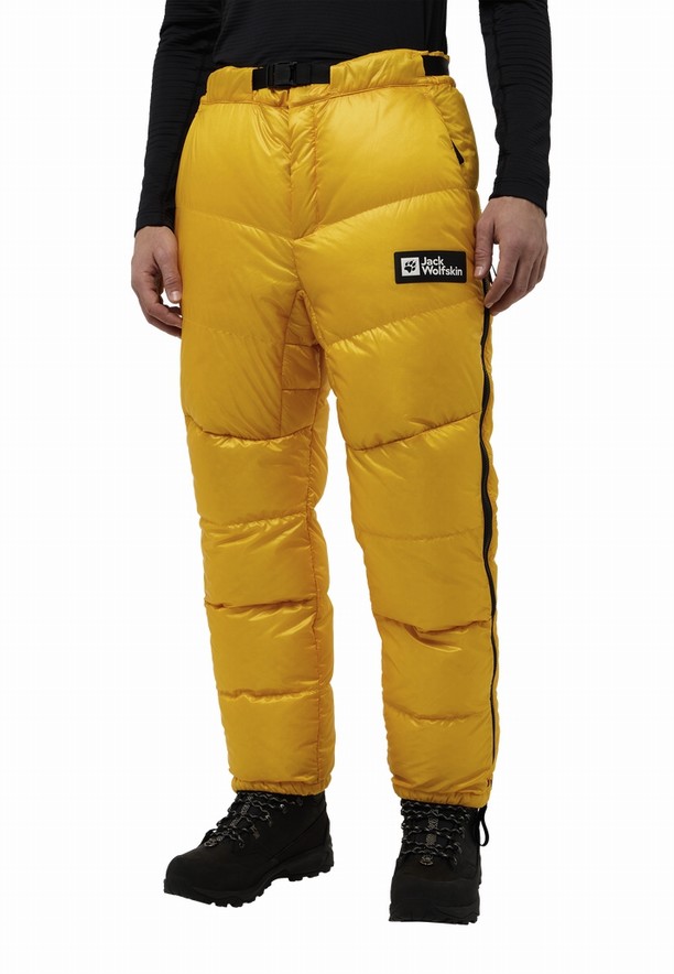 Jack Wolfskin Expdn Down Broek Heren Geel | 32910171