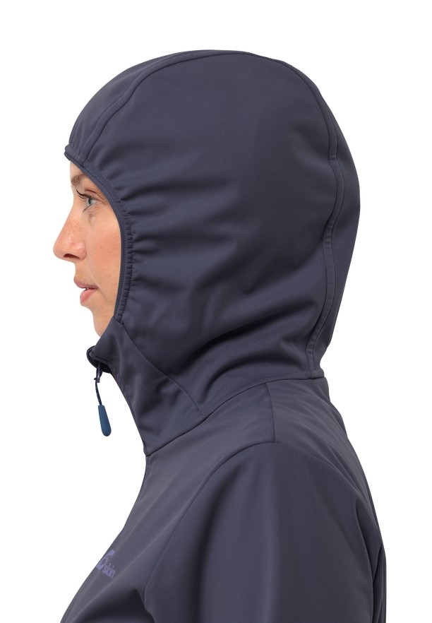 Jack Wolfskin Feldberg Hoody Softshell Jas Dames Donkerblauw | 40889174