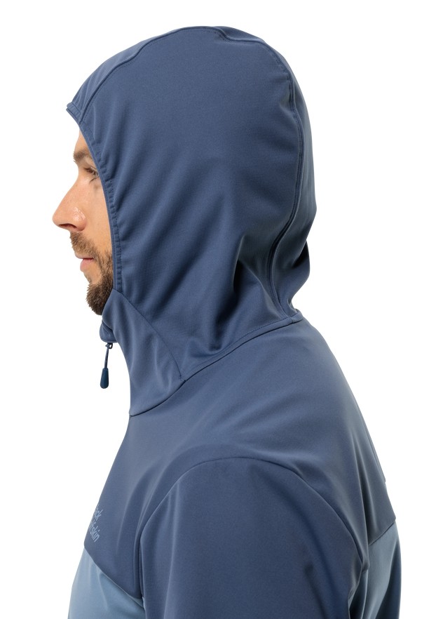 Jack Wolfskin Feldberg Hoody Softshell Jas Heren Blauw | 30406323