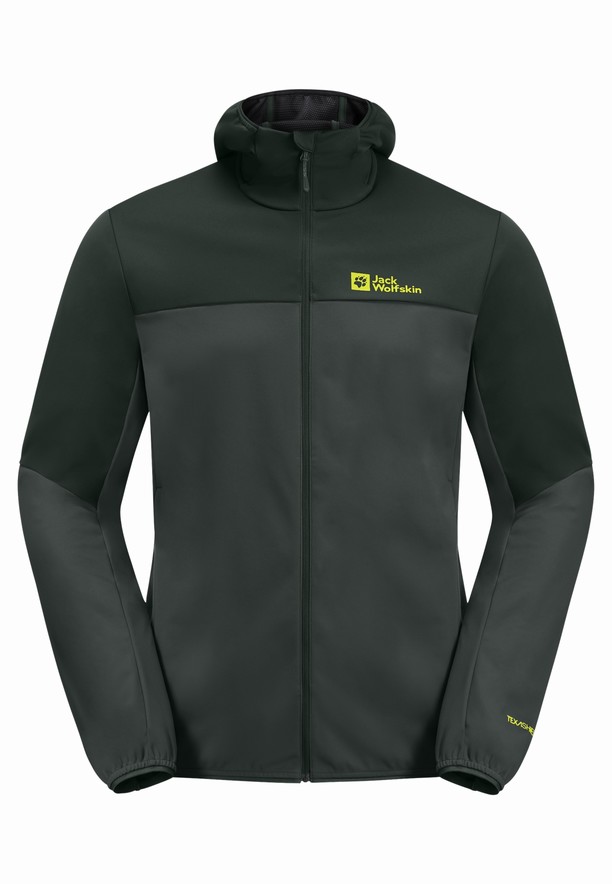 Jack Wolfskin Feldberg Hoody Softshell Jas Heren Groen | 56612878
