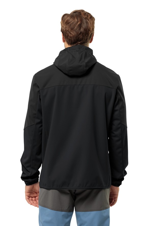 Jack Wolfskin Feldberg Hoody Softshell Jas Heren Zwart | 77914012