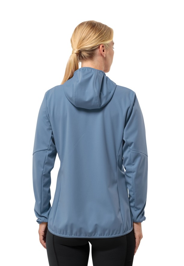 Jack Wolfskin Feldberg Hoody Softshell Jas Dames Blauw | 18731724