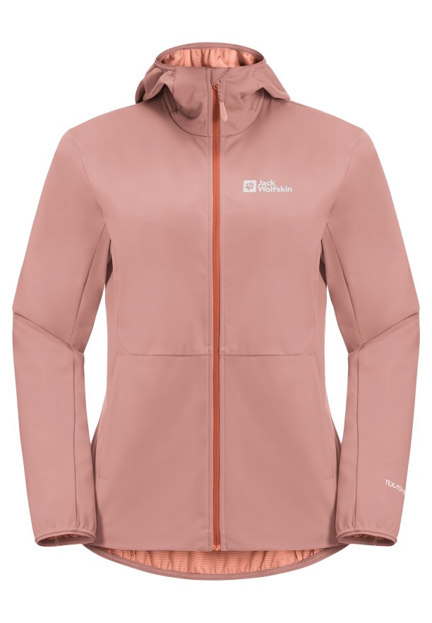 Jack Wolfskin Feldberg Hoody Softshell Jas Dames Roze | 97308729