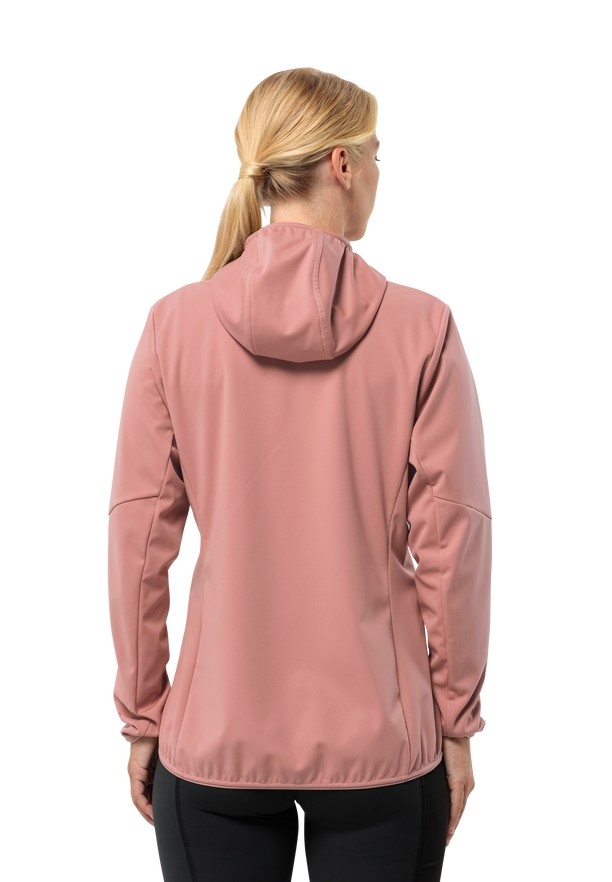 Jack Wolfskin Feldberg Hoody Softshell Jas Dames Roze | 97308729