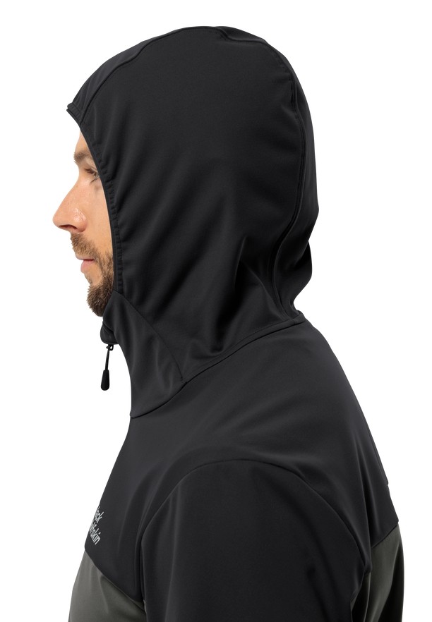 Jack Wolfskin Feldberg Hoody Softshell Jas Heren Zwart | 95082372