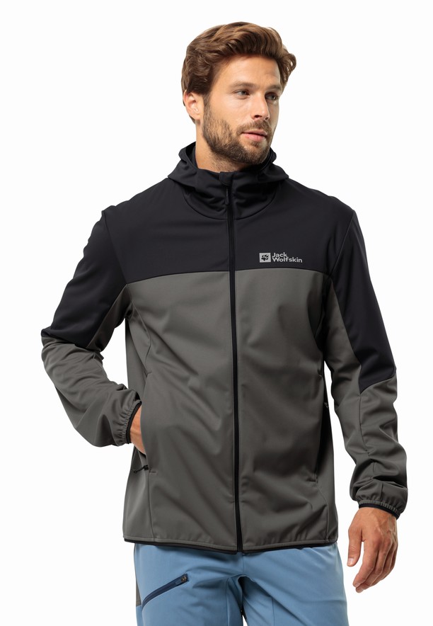 Jack Wolfskin Feldberg Hoody Softshell Jas Heren Zwart | 95082372