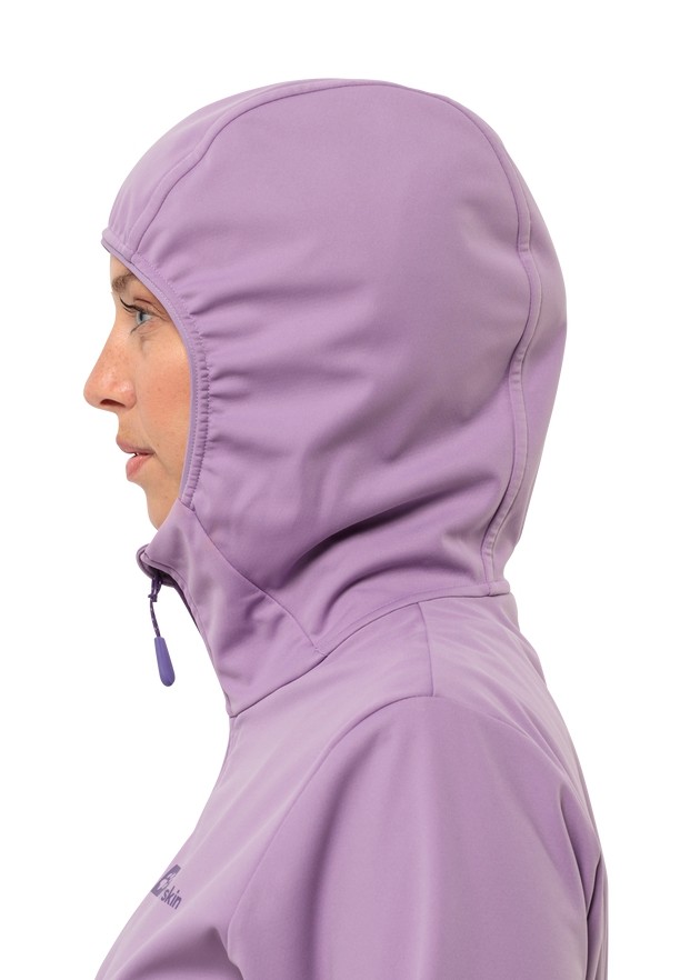 Jack Wolfskin Feldberg Hoody Softshell Jas Dames Paars | 94831052