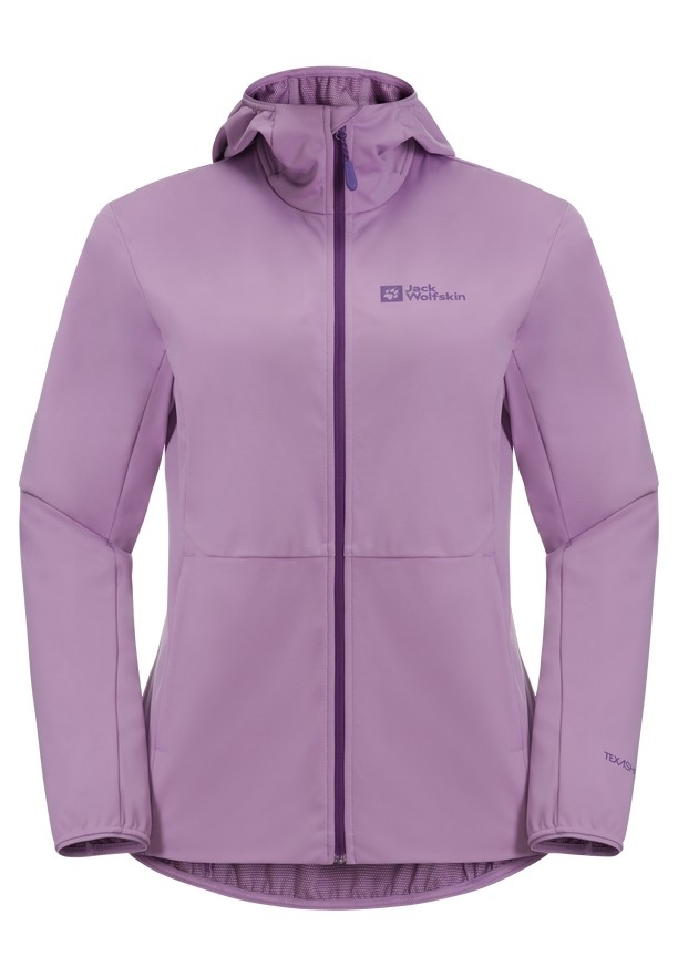 Jack Wolfskin Feldberg Hoody Softshell Jas Dames Paars | 94831052