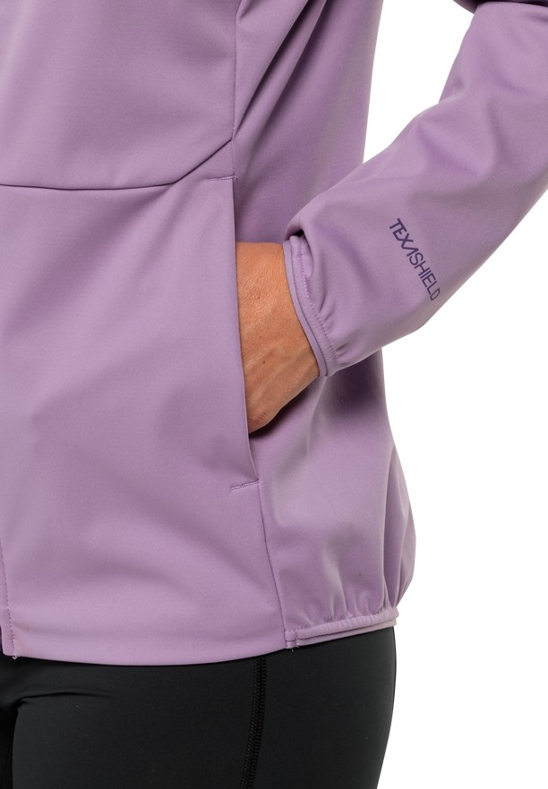 Jack Wolfskin Feldberg Hoody Softshell Jas Dames Paars | 94831052