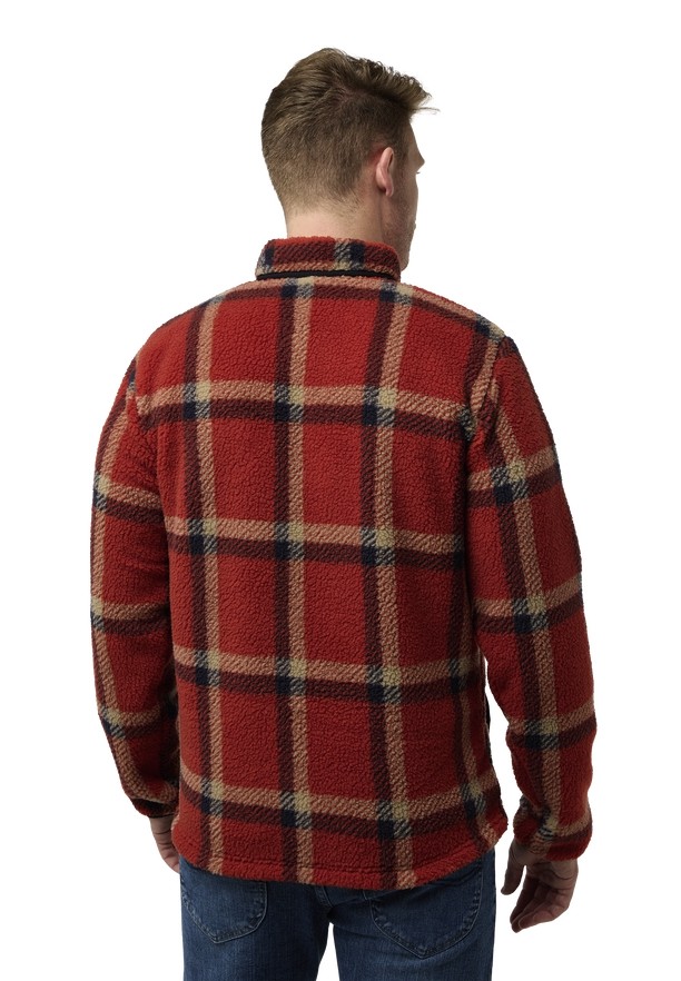 Jack Wolfskin Felslicht Check Fleece Jassen Heren Rood | 38334633
