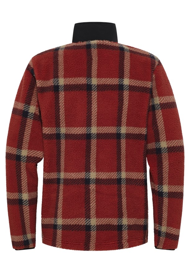 Jack Wolfskin Felslicht Check Fleece Jassen Heren Rood | 38334633