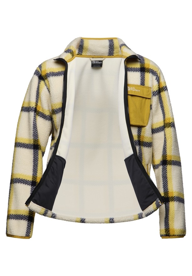 Jack Wolfskin Felslicht Check Fleece Jassen Heren Geel | 16790829