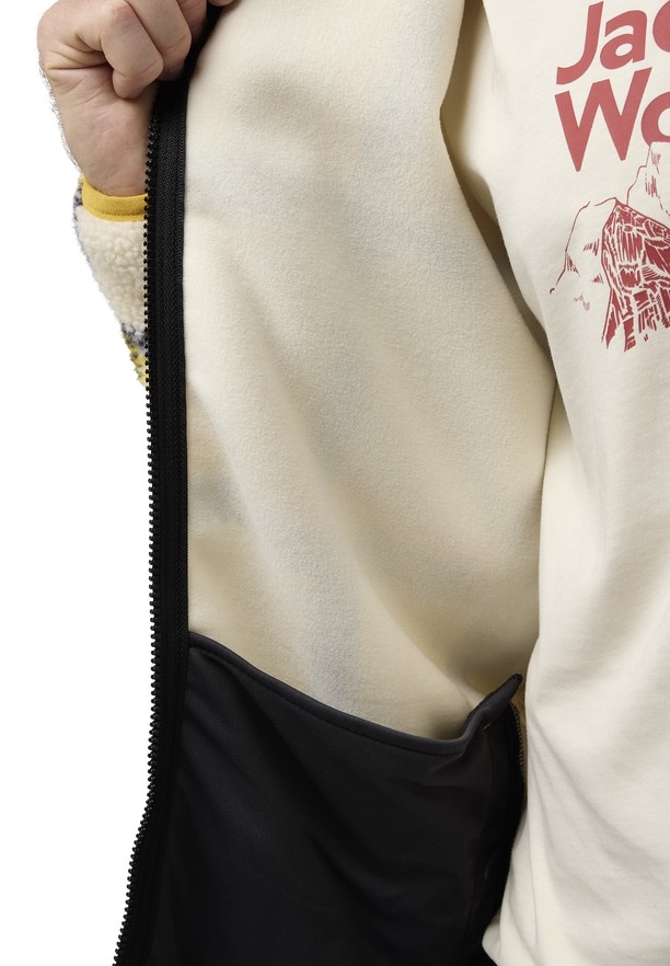 Jack Wolfskin Felslicht Check Fleece Jassen Heren Geel | 16790829