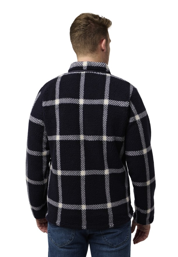 Jack Wolfskin Felslicht Check Fleece Jassen Heren Donkerblauw | 67306784