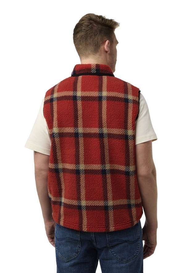 Jack Wolfskin Felslicht Check Vest Heren Rood | 16404292