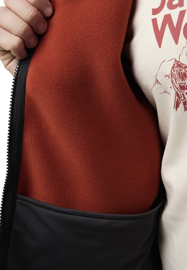 Jack Wolfskin Felslicht Check Vest Heren Rood | 16404292