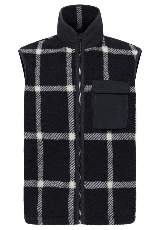 Jack Wolfskin Felslicht Check Vest Heren Donkerblauw | 59194610
