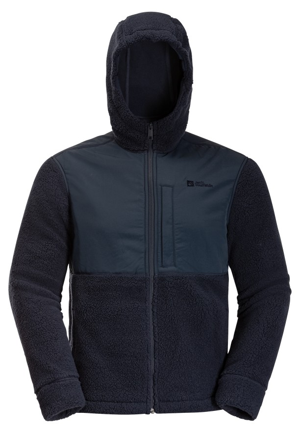 Jack Wolfskin Felslicht Hooded Fleece Jassen Heren Donkerblauw | 96792596