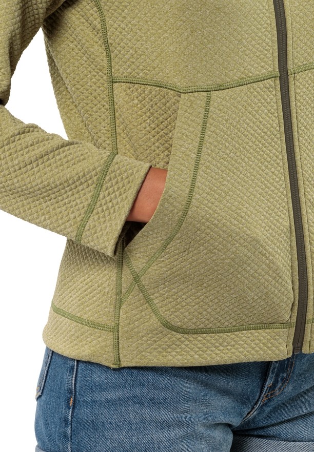 Jack Wolfskin Fernweh Fleece Jassen Dames Olijfgroen | 70530436