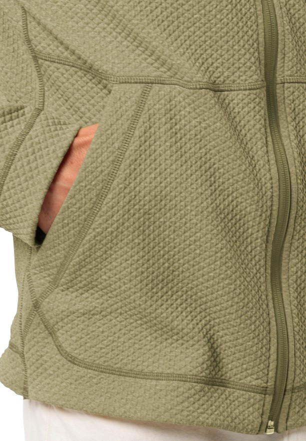 Jack Wolfskin Fernweh Fleece Jassen Heren Olijfgroen | 48413164