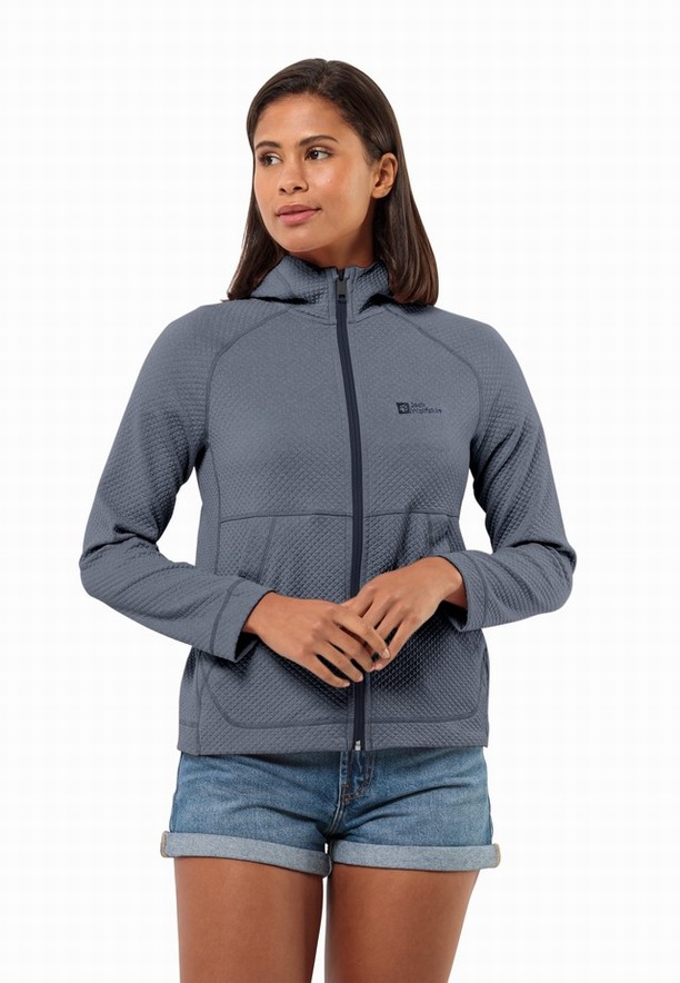 Jack Wolfskin Fernweh Hooded Fleece Jassen Dames Donkerblauw | 39226388