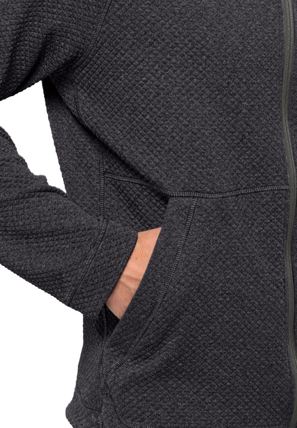 Jack Wolfskin Fernweh Hooded Fleece Jassen Heren Zwart | 60469717