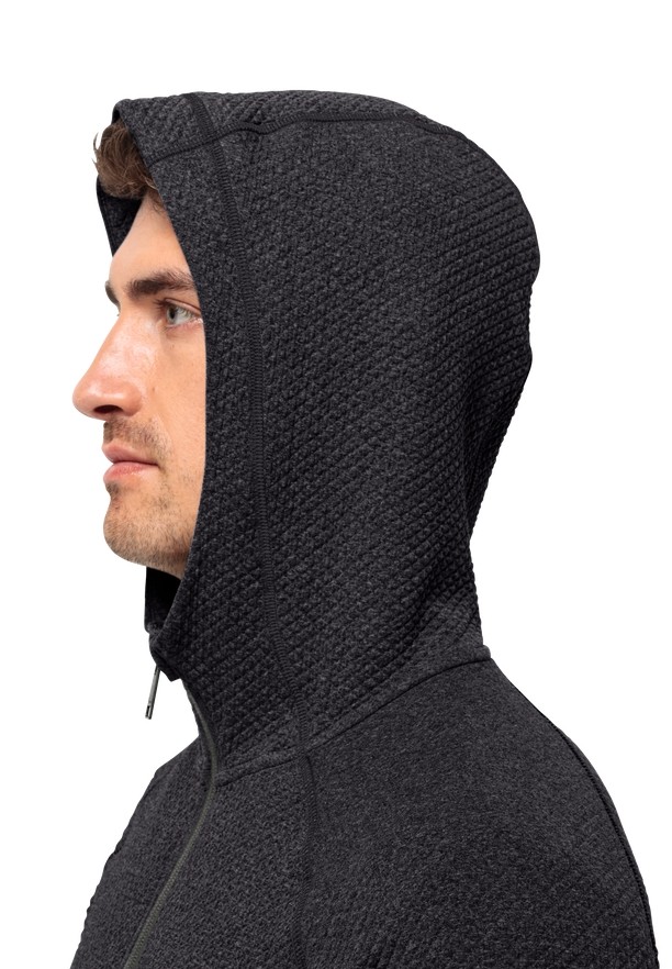 Jack Wolfskin Fernweh Hooded Fleece Jassen Heren Zwart | 60469717