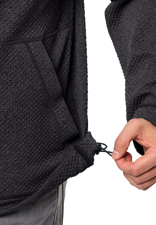Jack Wolfskin Fernweh Hooded Fleece Jassen Heren Zwart | 60469717