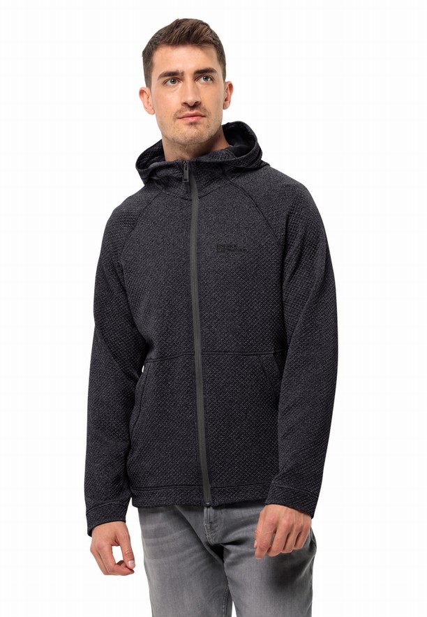 Jack Wolfskin Fernweh Hooded Fleece Jassen Heren Zwart | 60469717