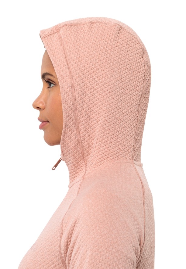 Jack Wolfskin Fernweh Hooded Fleece Jassen Dames Roze | 21161448