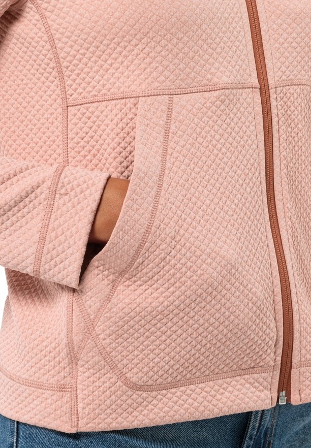 Jack Wolfskin Fernweh Hooded Fleece Jassen Dames Roze | 21161448