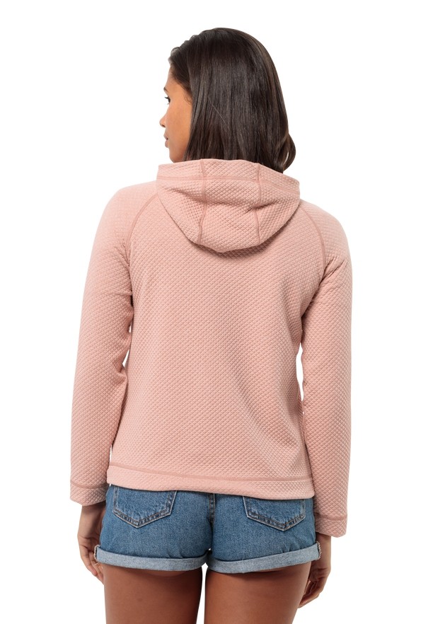 Jack Wolfskin Fernweh Hooded Fleece Jassen Dames Roze | 21161448