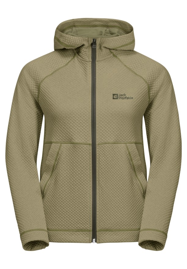 Jack Wolfskin Fernweh Hooded Fleece Jassen Dames Olijfgroen | 19142454