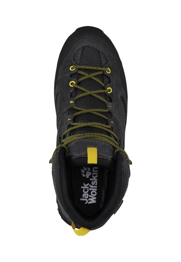 Jack Wolfskin Force Crest Texapore Mid Wandelschoenen Heren Zwart | 29060569