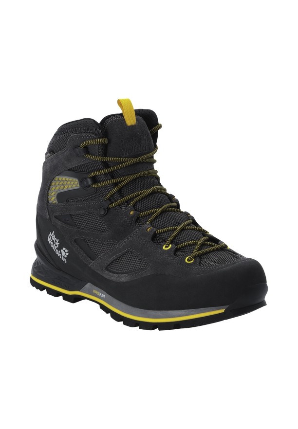 Jack Wolfskin Force Crest Texapore Mid Wandelschoenen Heren Zwart | 29060569