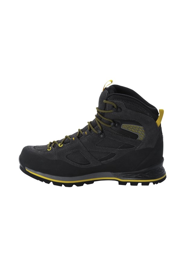 Jack Wolfskin Force Crest Texapore Mid Wandelschoenen Heren Zwart | 29060569
