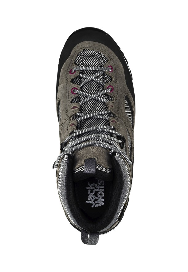 Jack Wolfskin Force Crest Texapore Mid Wandelschoenen Dames Grijs | 38255007